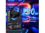 Fascio Di Luce A Testa Mobile A Led - Faretto - 250W IP65 - Prisma A 24 Facce - DMX512/RDM 14 Canali - Suono Attivo Auto/Master-Slave - 90-240V - Bianco Caldo
