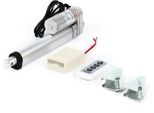 Attuatore Lineare Elettrico - 12 V Dc - Corsa 150 Mm - Radiocomando - Sollevamento Automatico - Per Uso Industriale E Domestico - Bianco