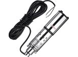 Pompa Solare Per Acqua - Pompa Sommersa Per Pozzi Profondi - Dc 24 V - 200 W - Prevalenza 30 M - Portata 1,2 M³/H - Spina Ue - Argento