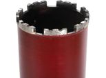 Carotatrice Diamantata Per Calcestruzzo - Punta Per Carotaggio - Ø 63 Mm - A Secco/Umido - Acciaio Ad Alto Tenore Di Carbonio - Per Calcestruzzo E Muratura - Rosso
