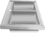Lavello - Doppia Vasca - Acciaio Inox 201 - Incasso - Senza Rubinetto - Portata 300 Kg - Tubo Di Scarico 60 Cm - Grigio