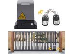 Operatore Elettrico Per Cancelli Scorrevoli - Set Di Motori Da 550W - Funzionamento Automatico - Set Completo - Per Gli Amanti Del Fai Da Te - Argento
