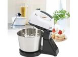 Miscelatore Elettrico A Mano - Miscelatore A Mano Con Ciotola Rotante Da 1,7 Litri - 7 Velocità - 100 W - Frusta E Gancio Per Impastare - Spina Ue - Nero