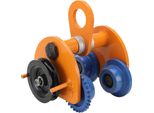 Carrello A I/Scorrevole - Manuale - 2 T - Ruote Doppie - Per Impieghi Gravosi - Con Catena - Per Carrucola A Blocco