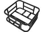 Cestino Posteriore Per Bicicletta - Cestino Portapacchi - Rimovibile - Ferro - 16 Fori Di Montaggio - 34,3×30,5×15 Cm - Per Mtb E Bici Da Strada - Nero