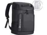 Zaino Refrigerante - Borsa Termica Morbida - Capacità 36 Lattine - 2 Scomparti - A Prova Di Perdite - Isolata - Beige
