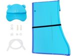 Vasca Pieghevole Portatile - Vasca Autoportante - 87×46×56,5 Cm - Per Altezze Fino A 1,6 M - Portata 90 Kg - Senza Montaggio - Tubo Di Scarico 1,1 M - Pp/Tpe - Blu