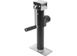 Cric Per Auto - Manuale Con Manovella - Capacità Di Sollevamento 1 T - Altezza Di Sollevamento 26 Cm - Spessore Parete Tubo 2,5 Mm - Perno Di Bloccaggio - Nero