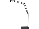 Supporto Per Asciugacapelli - Supporto Da Pavimento - Ruotabile A 360° - Altezza Regolabile Da 55 A 100 Cm - Acciaio Al Carbonio - Supporto Universale Per Asciugacapelli - Portata <1 Kg
