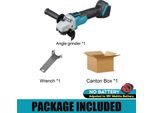 Smerigliatrice Angolare 125 Mm - Batteria 18V - Motore Senza Spazzole - Velocità Variabile - Mandrino M14 - Senza Batteria - Oro