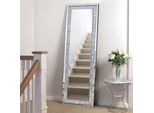Specchio A Figura Intera - Specchio Da Parete - Senza Cornice - Rettangolare - 120X60 Cm - Portatile - Argento