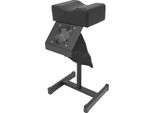 Sgabello/Sedia Per Pedicure Per Salone - Regolabile In Altezza - Poggiapiedi - Ventola Di Pulizia - Metallo/Pvc - Nero
