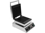 Ferro Per Waffle Elettrico - Commerciale - 2 Livelli, Rettangolare - 2000 W - Temperatura 50-300 °C - Timer 0-5 Min - Alluminio Fuso E Acciaio Inox