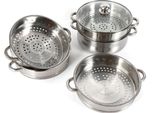 Vaporetto, Pentola In Acciaio Inox A 5 Livelli Per Verdure, Nero