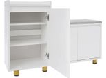 Contenitore Per Scarpe - Scarpiera E Organizer Da Appendere - Salvaspazio - Per Corridoio, Camera Da Letto, Soggiorno - Facile Montaggio - Bianco
