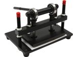 Macchina Per Il Taglio Della Pelle - Punzonatrice Manuale - Forza Di Compressione 2 Tonnellate - Corsa 15 Mm - Spessore Del Materiale 0-10 Cm - Larghezza Di Alimentazione 31 Cm - Altezza Piastra Regolabile 10 Cm