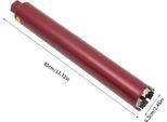 Punta Diamantata Per Carotaggio - Punta Per Carotaggio - Ø 63 Mm - Per Cemento Armato - Rosso Borgogna