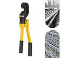 Taglierina Idraulica Per Armature - Utensile Manuale - Capacità 4-16 Mm - Forza Di Taglio 8 T - Lunghezza 42 Cm - Impugnatura Diritta - Smontabile - Lama Cromata 12Cr
