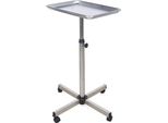 Carrello Porta Attrezzi Per Salone Di Bellezza, Carrello In Acciaio Inox Con Ruote, Argento, Per Parrucchiere/Barbiere