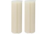 Piedistalli Decorativi A Cilindro Per Tavoli Da Matrimonio E Da Dessert - Piedistalli Autoportanti - Pieghevoli - Cartone + Pvc - Set Di 2 - 50 Kg Per Supporto - 44 Pannelli Per Pezzo