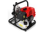 Pompa Portatile Per Il Trasferimento Dell'acqua - Pompa A Benzina Per Irrigazione - 43 Cm³ - Motore Monocilindrico A 2 Tempi - 1,25 Kw/1,7 Cv - Avviamento A Strappo - Alta Pressione - Raffreddamento Ad Aria Con Ventola