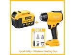Pistola Termica A Batteria, Compatibile Con Le Batterie Ricaricabili Dewalt 20V Max, Oro - Per Tubi Termoretraibili, Riparazioni Di Telefoni Cellulari, Saldature E Lavori Manuali