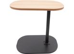 Tavolino A C, Tavolino Da Caffè, Regolabile In Altezza 45-80 Cm, Buff, Legno, Per Soggiorno, Ufficio, Camera Da Letto, Studio