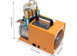 Compressore D'aria Elettrico Ad Alta Pressione Pcp, 1800 W, Silenzioso, Motore Con Filo Di Rame, 2800 Giri/Min, Spina Ue, Arancione