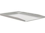 Vassoio Universale Per Barbecue 49 Cm In Acciaio Inox, Due Maniglie, Per Barbecue A Gas E A Carbonella, Bianco