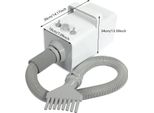 Asciugacapelli Per Cani - CL-S1 Asciugacapelli Per La Toelettatura Degli Animali Domestici - 2800 W - 3 Impostazioni - 4 Bocchette - Temperatura E Flusso D'aria Regolabili - Spina Ue - Bianco