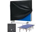 Copertura Per Tavolo Da Ping Pong/Tavolo Da Ping Pong - Copertura Protettiva/Telaio - Impermeabile - Protezione Dalla Polvere E Dalle Intemperie - Tessuto Oxford 210D - Nero