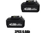 Batteria Di Ricambio Per Makita, 18V 6.0Ah, Viola, Compatibile Con Gli Elettroutensili BL1830/BL1840/BL1840B/BL1850/BL1850B/BL1890