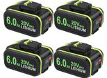 Batteria Di Ricambio Worx 20V Li-Ion 6Ah (6000Mah), Compatibile Con WA3551/WA3551.1, WX176, WX242 - Rosa