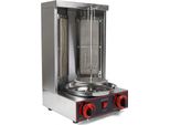 Griglia Per Kebab Doner, Gas/Gpl 3000 W 220 V, Acciaio Inox, Argento, Per Pollo E Tacchino