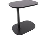 Tavolino A C, Tavolino Da Caffè, Regolabile In Altezza 45-80 Cm, Nero, Per Soggiorno, Studio, Camera Da Letto E Ufficio