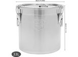 Contenitore Ermetico In Acciaio Inox 304, Verde, Con Coperchio E Robusta Chiusura A Strappo, Per Riso, Farina E Cereali