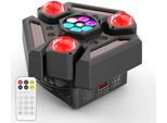 Luce Di Scena - Testa Mobile A 3 Bracci - 180 W - Rotazione A Occhio Di Ape - DMX512 24/32CH - Rgbw Beam & Strobe - Sound-Active & Auto - Bianco Caldo