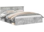 Vidaxl Giroletto Con Testiera In Cemento 200 X 200 Cm Materiale A Base Di Legno