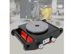 Carrello Per Il Trasporto Di Macchinari Industriali - Carrello/Scivolo - Piattaforma Girevole A 360° - Portata 6000 Kg - - Nero