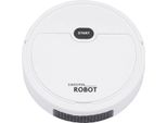 Robot Aspirapolvere Bianco, Robot Lavapavimenti, Senza Fili E Automatico, Batteria Ricaricabile Integrata, Multifunzionale