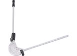 Curvatubi - Curvatubi Manuale - 18 Mm - 0-180° - Per Tubi In Rame/Ottone - Raggio Di Curvatura 66 Mm - Lega Di Alluminio/Zinco - Argento