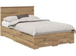 Vidaxl Artisan Struttura Letto In Rovere 120 X 190 Cm Materiale A Base Di Legno