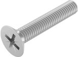 Seccaro Vite A Testa Svasata M6 X 35 Mm, Acciaio Inox V2A Va A2, Din 965, Intaglio A Croce / Pz, 20 Pezzi