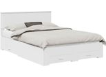 Vidaxl Struttura Letto Con Testiera Bianca 140 X 190 Cm In Materiale A Base Di Legno
