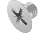 Seccaro Vite A Testa Svasata M6 X 8 Mm, Acciaio Inox V2A Va A2, Din 965, Intaglio A Croce / Pz, 20 Pezzi