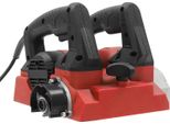 Pialla Elettrica - Pialla Manuale A Filo - 1300 W - Profondità Di Taglio Regolabile - Resistente Alla Corrosione - Rosso
