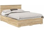 Vidaxl Struttura Letto Con Testiera In Rovere Sonoma 140 X 190 Cm Materiale A Base Di Legno