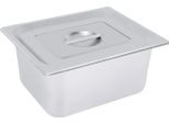Contenitori Gastronorm In Acciaio Inox, Set Di 4, 7 Litri Per Contenitore, Profondità 6 Pollici, Con Coperchio - Per L'esposizione E La Protezione Dei Buffet