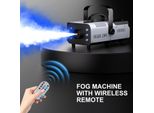 Macchina Del Fumo - Macchina Della Nebbia Da 1200W - Rgb 6X Led - Dmx - Telecomando - Spina Ue 90-240V