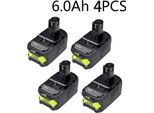 Ryobi 18V One+, Adattatore Per Batteria, 6A Li-Ion, Bianco, Compatibile Con P107 P108 RB18L50 RB18L20